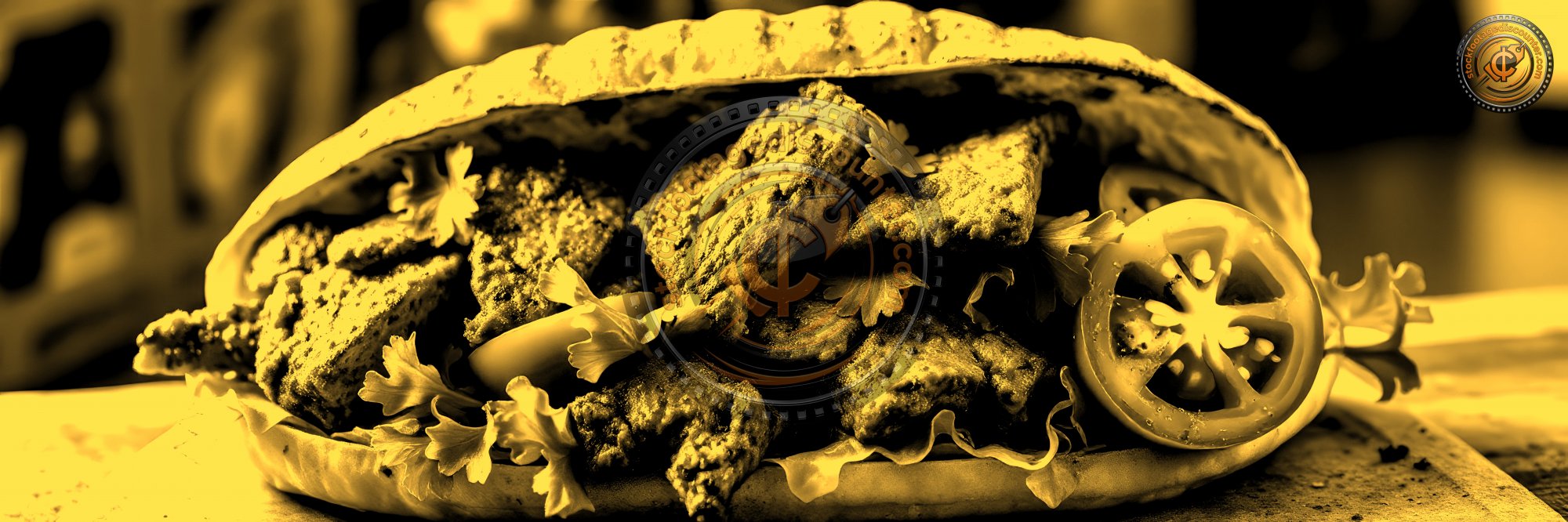 D e l i c i o u s   s a n d w i c h   f i l l e d   w i t h   g r i l l e d   m e a t ,   f r e s h   t o m a t o e s ,   a n d   l e a f y   g r e e n s   p r e p a r e d   i n   a   c o z y   k i t c h e n   s e t t i n g