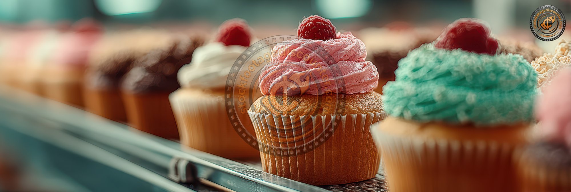 A Row Of Cupcakes Travels Along A Con Da546863 D856 4d44 8d20 Cb09bb1771d9 1 Gigapixel Standard 6x