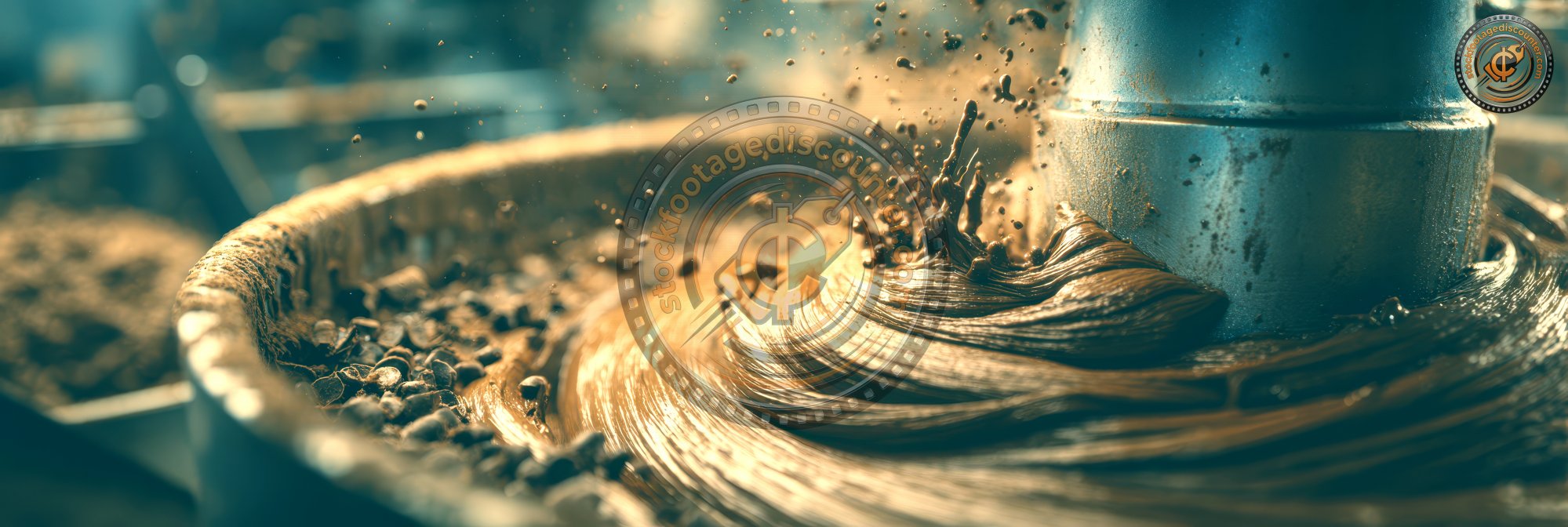 Industrial Mixer With Brown Dough. Hu 746453e7 7dc6 449b 9882 B9f8d439da43 1 Gigapixel Standard 6x Tealorange