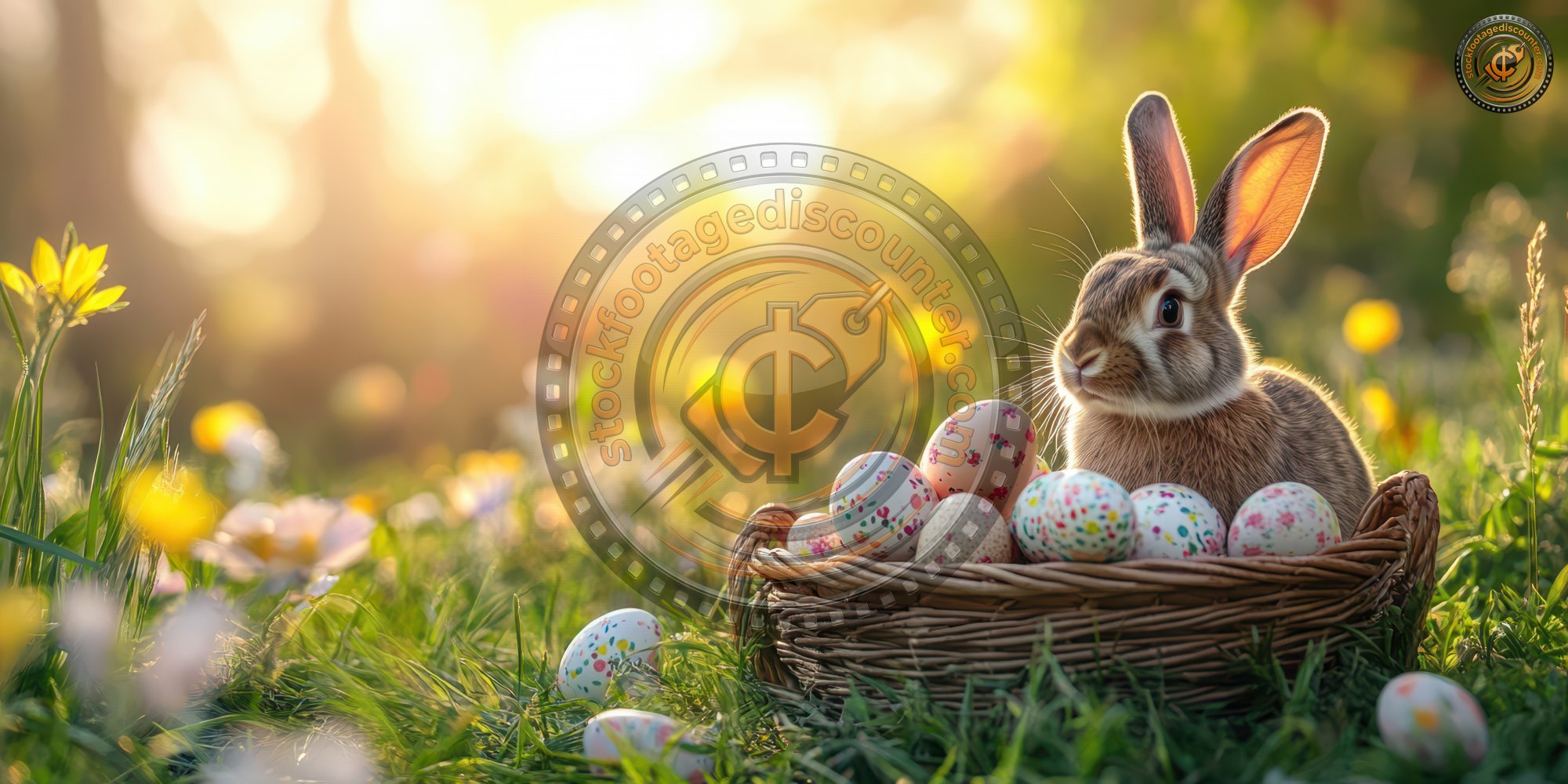 A Rabbit Sits By A Basket Overflowing With Decora 3649a6b1 D61b 4d05 8399 A14111f63e57 3 Gigapixel Standard 6x