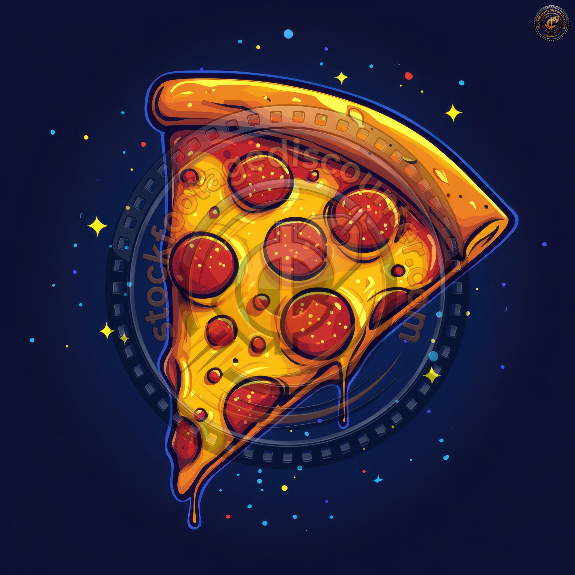 Abstract Pizza Vector Logo Icon Concept. Log 1c7c06d5 504e 4d8d A202 E631f32dfb72 2 Gigapixel Standard 6x
