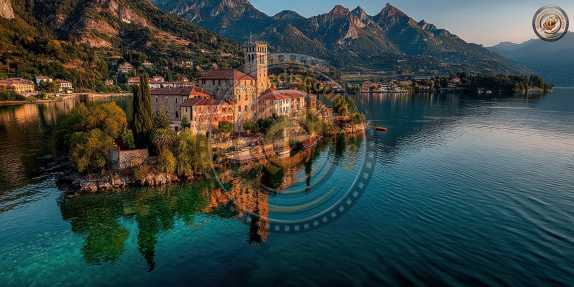 Amazing Lake Iseo Scenery With Picturesque Small 459fde7e D962 4561 A026 4b8d986307bc 3 Gigapixel Standard 6x
