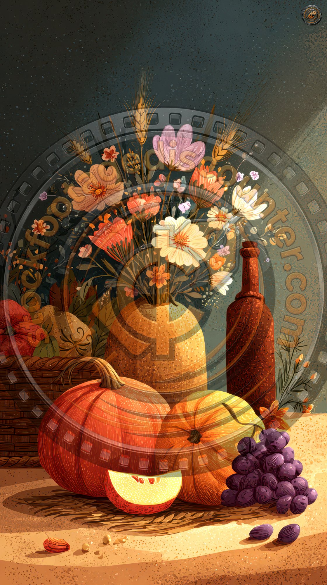 Autumn Harvest Still Life With Pumpkins And Flow 41f6b689 6bea 4bfd B642 Cac7d2018c67 3 Gigapixel Standard 6x Stylut