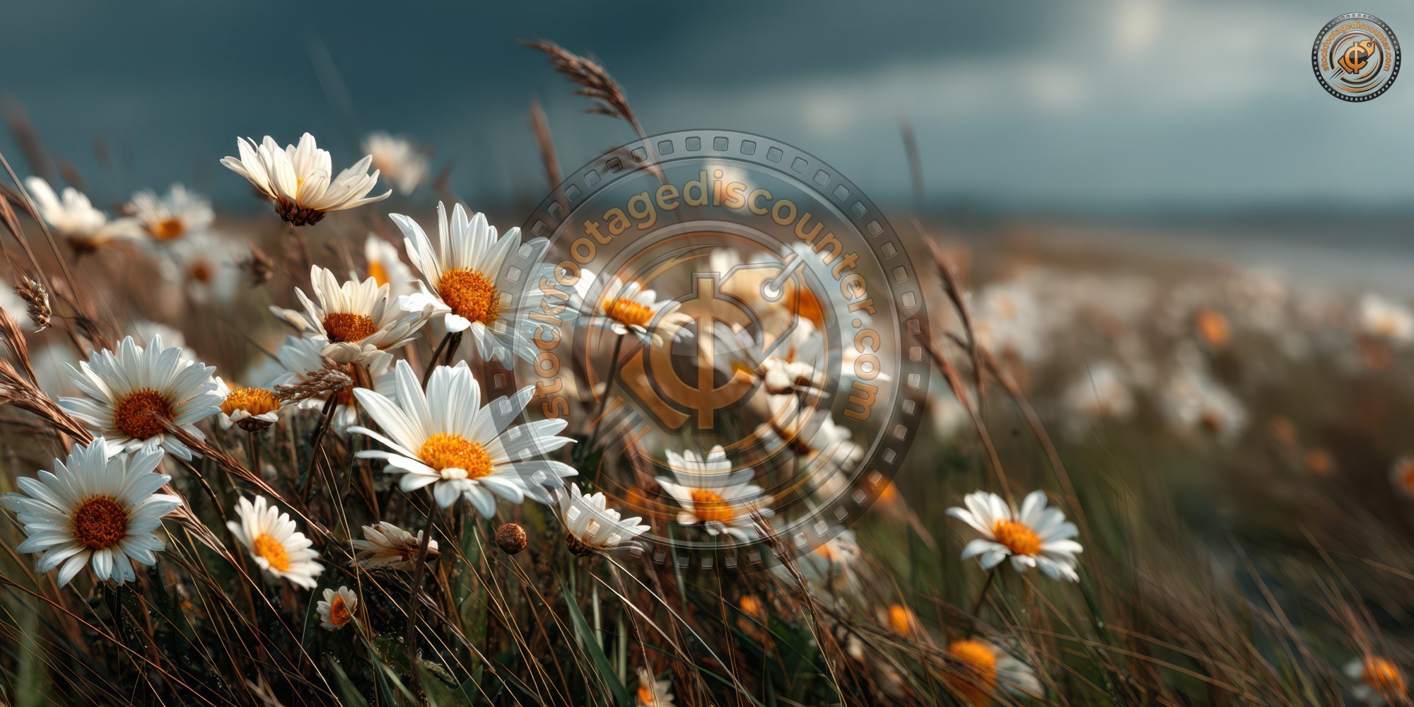 Beautiful Marguerites On A Meadow. Wildflower Mea 68b21d64 Cdc5 46d8 87cb C647a039034b 3 Gigapixel Standard 6x