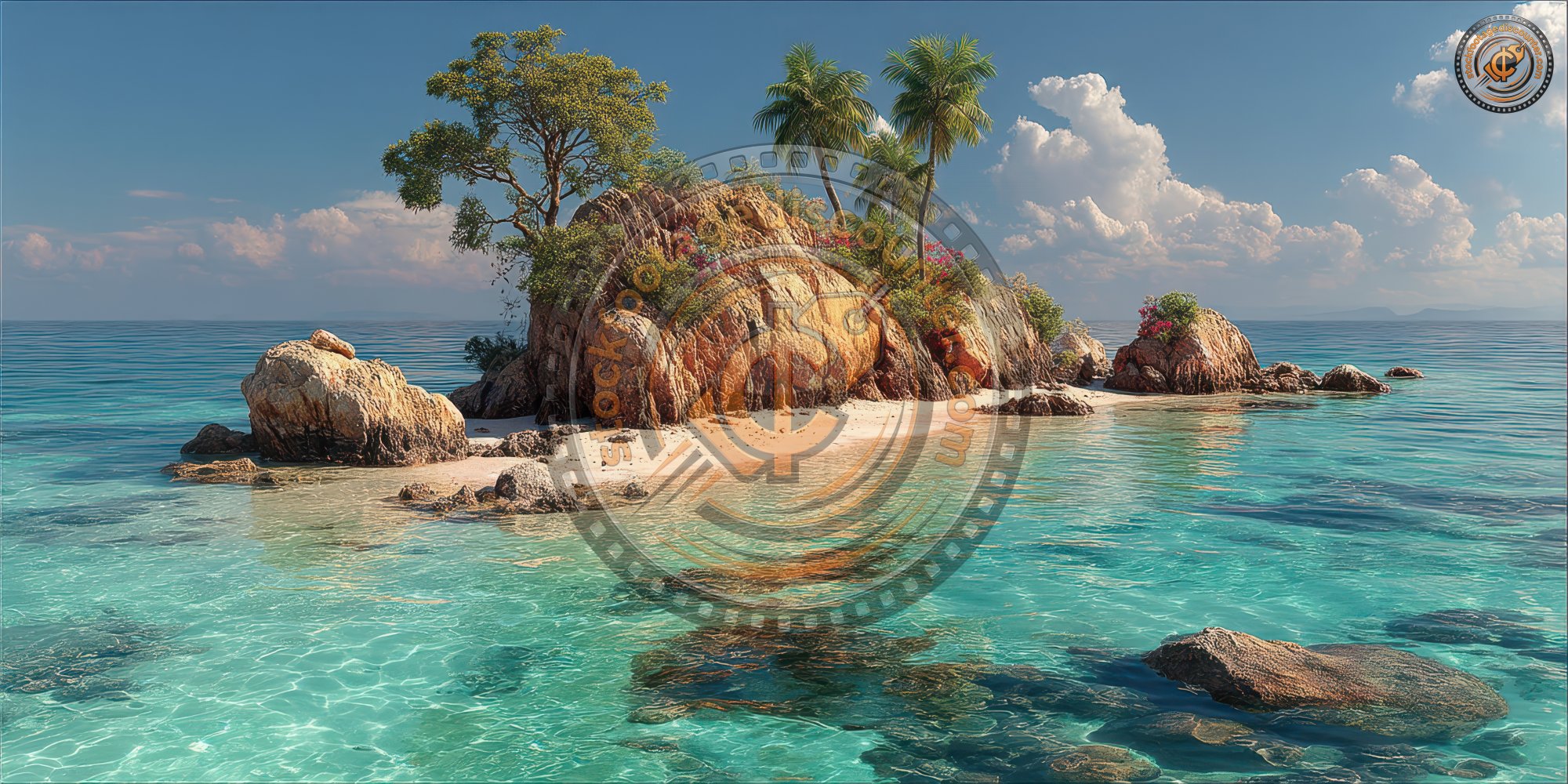 Beautiful Small Island At Laka Beach. Small Tropi F9293fd5 3cab 4bb0 962b 9b7fffa2184a 1 Gigapixel Standard 6x