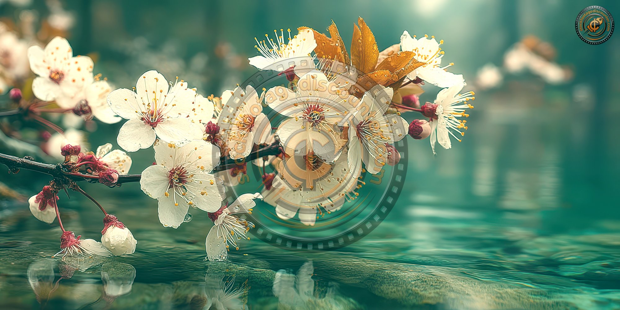 Bright Flowering Cherry Tree Branch With Lot Of W F9c0b66e E353 4be4 8559 B882e2d1b0d4 3 Gigapixel Standard 6x Tealorange