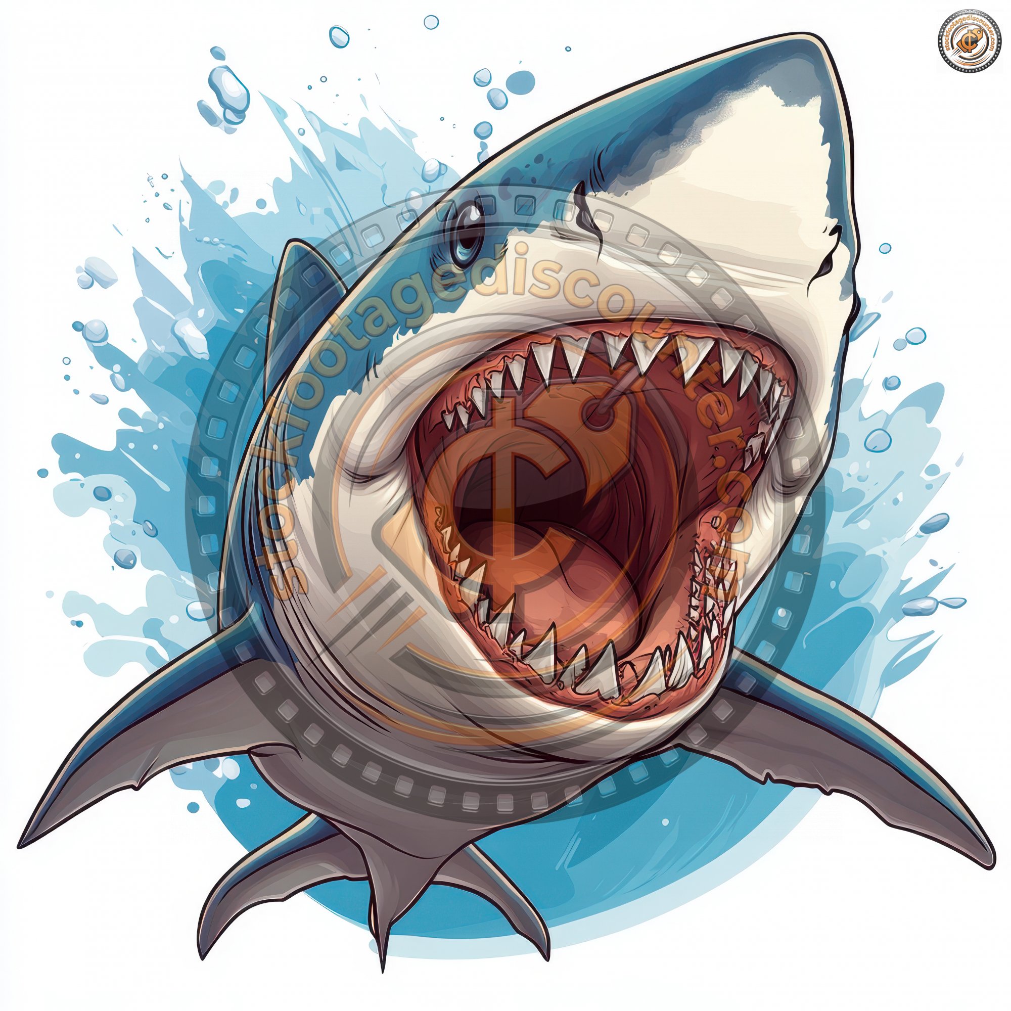 Cartoon Great White Shark Open Mouth Illustration D04f8206 5852 402b Ba22 2aa29c42421d 1 Gigapixel Standard 6x