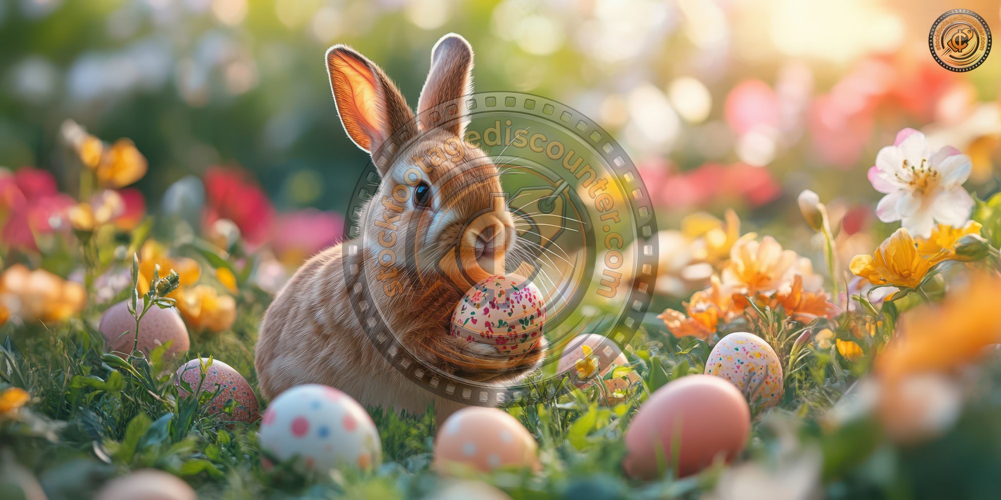 Charming Bunny Holding Easter Egg Surrounded By B 838ccb39 475a 4fcd 8890 58b75bb6623c 3 Gigapixel Standard 6x