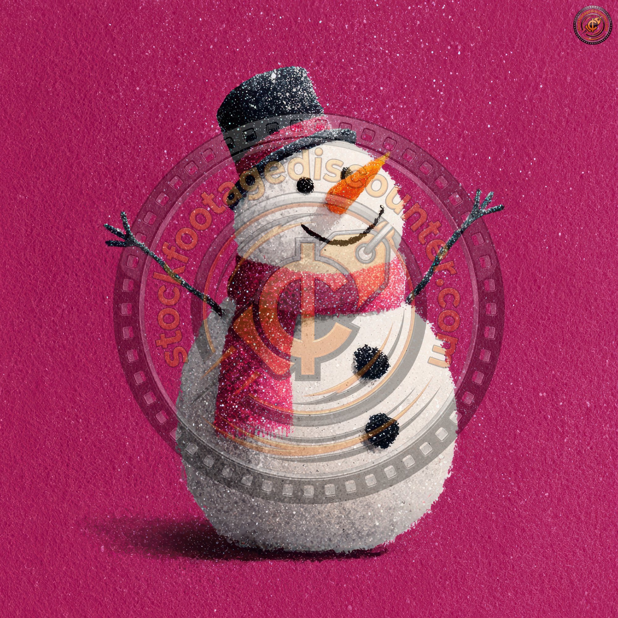 Cheerful Snowman With Glittering Accents Waves On A3edf543 B286 4cf1 A593 23545179589b 3 Gigapixel Standard 6x