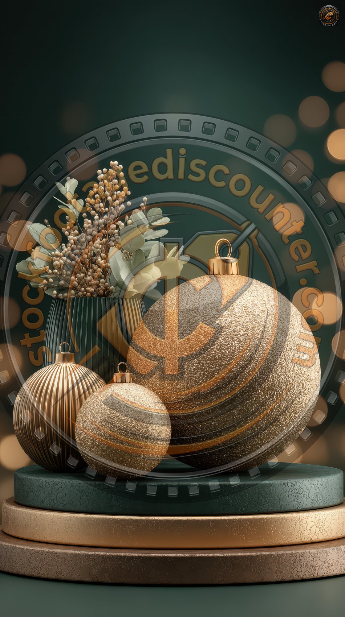 Christmas Decoration Concept With Golden Accessor C6a419ea 40d5 4b16 8244 89cac14fc873 2 Gigapixel Standard 6x