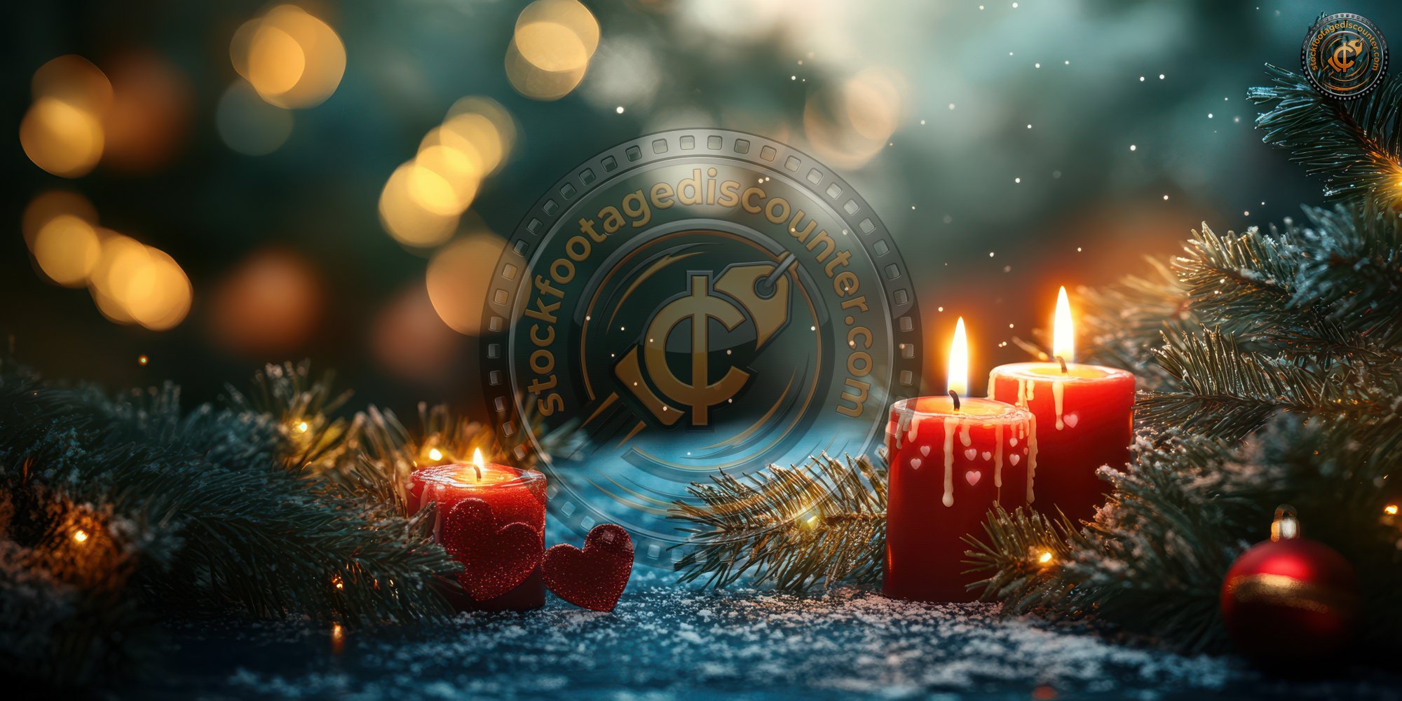 Christmas Tree. Candles With Hearts. Ultra Realis 5ea3675d 801c 4199 841e 404539d29f8a 1 Gigapixel Standard 6x