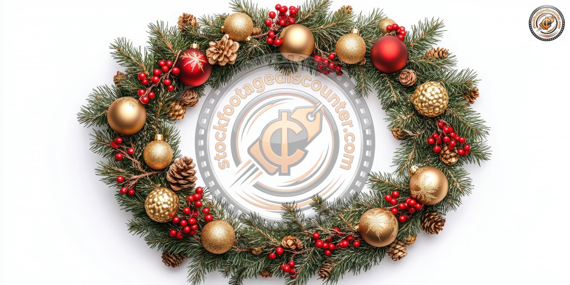 Christmas Wreath With Golden Ornaments And Red Be D8f1aa35 F1c6 40ec A8ae Bc6770b752a6 1 Gigapixel Standard 6x