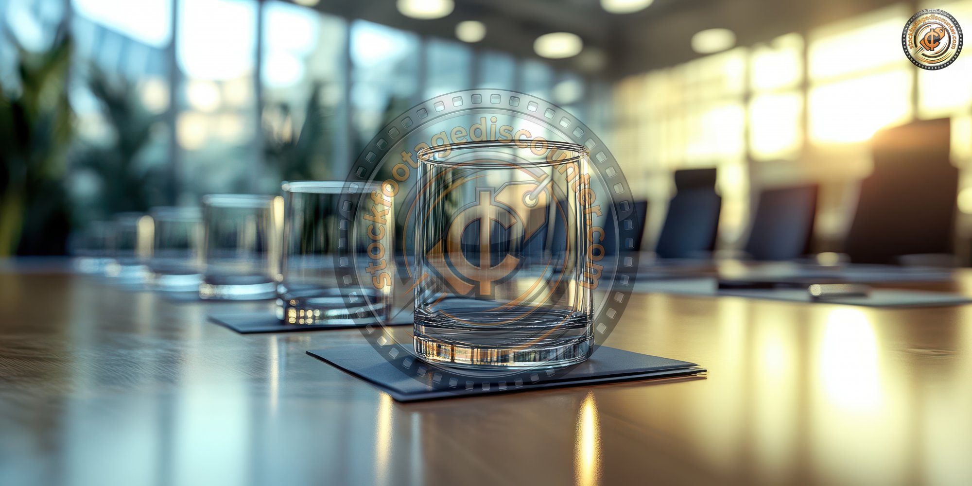 Closeup Of Empty Glasses On Conference Table In O 5ab08298 Ea5c 4ad1 8e4a Dcd5f32a9a72 3 Gigapixel Standard 6x