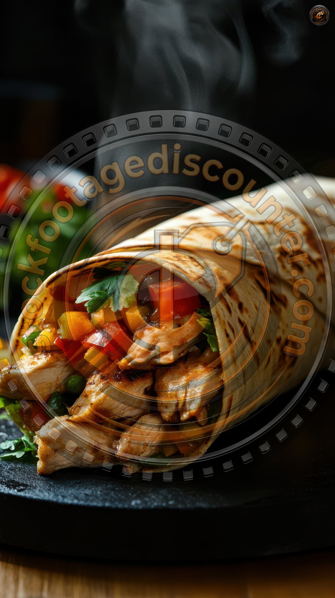 Delicious Chicken Wrap With Steam Rising Showcasi 1cadb770 74db 4262 9fa5 D0ad11465d2b 3 Gigapixel Standard 6x