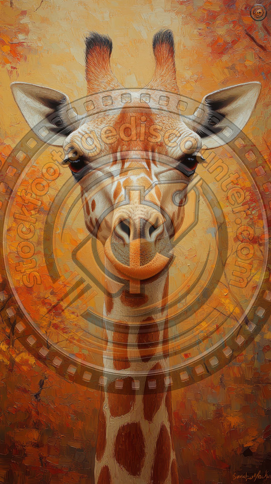 Fine Art Portrait Of A Giraffe. Giraffe. Ultra Real C685436a 0e42 45ba 9665 7aaaba140b65 2 Gigapixel Standard 6x