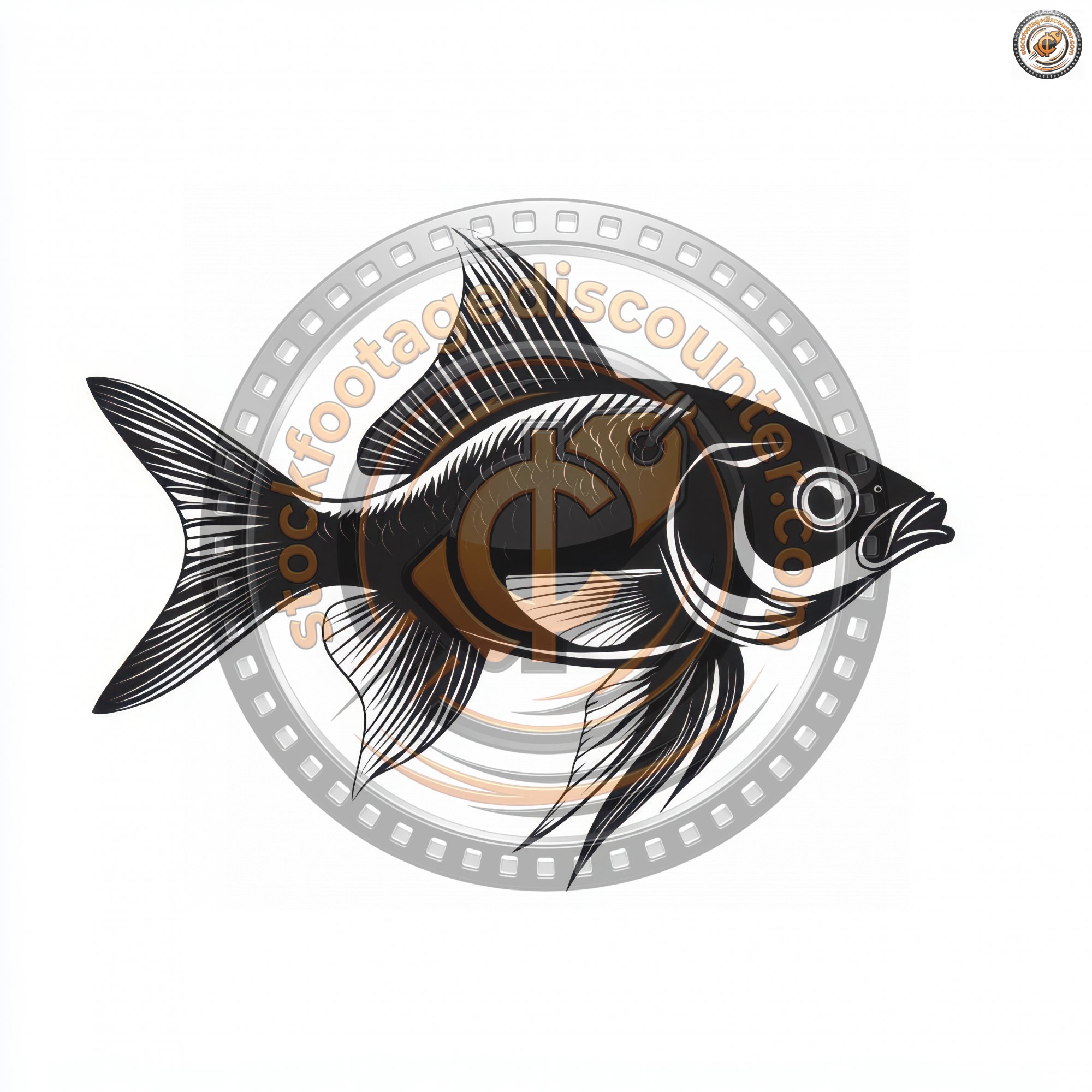 Fish Icon Black Silhouette. A Flat Fish Logo Symb 64f1b8f1 Ef94 4ab3 B2f7 465c46569fc0 0 Gigapixel Standard 6x