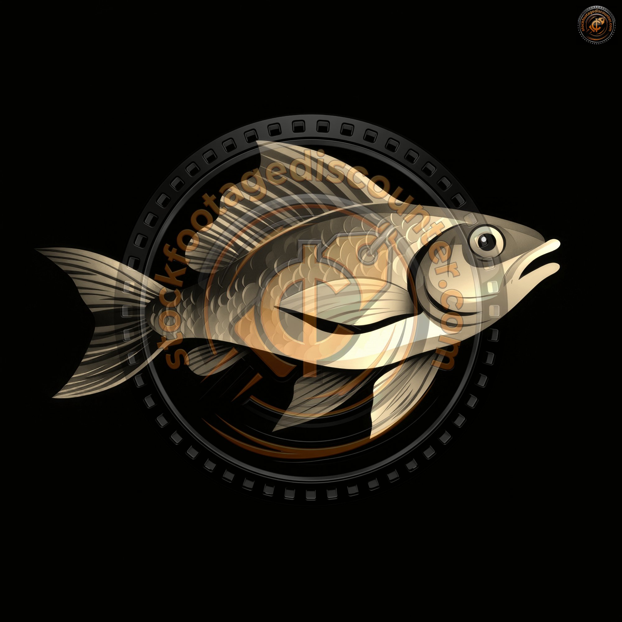 Fishing Sports Logo Generative Ai. Fish Logo Icon 358df9f3 1877 4343 9e49 F66bb739f1f7 1 Gigapixel Standard 6x Sepia