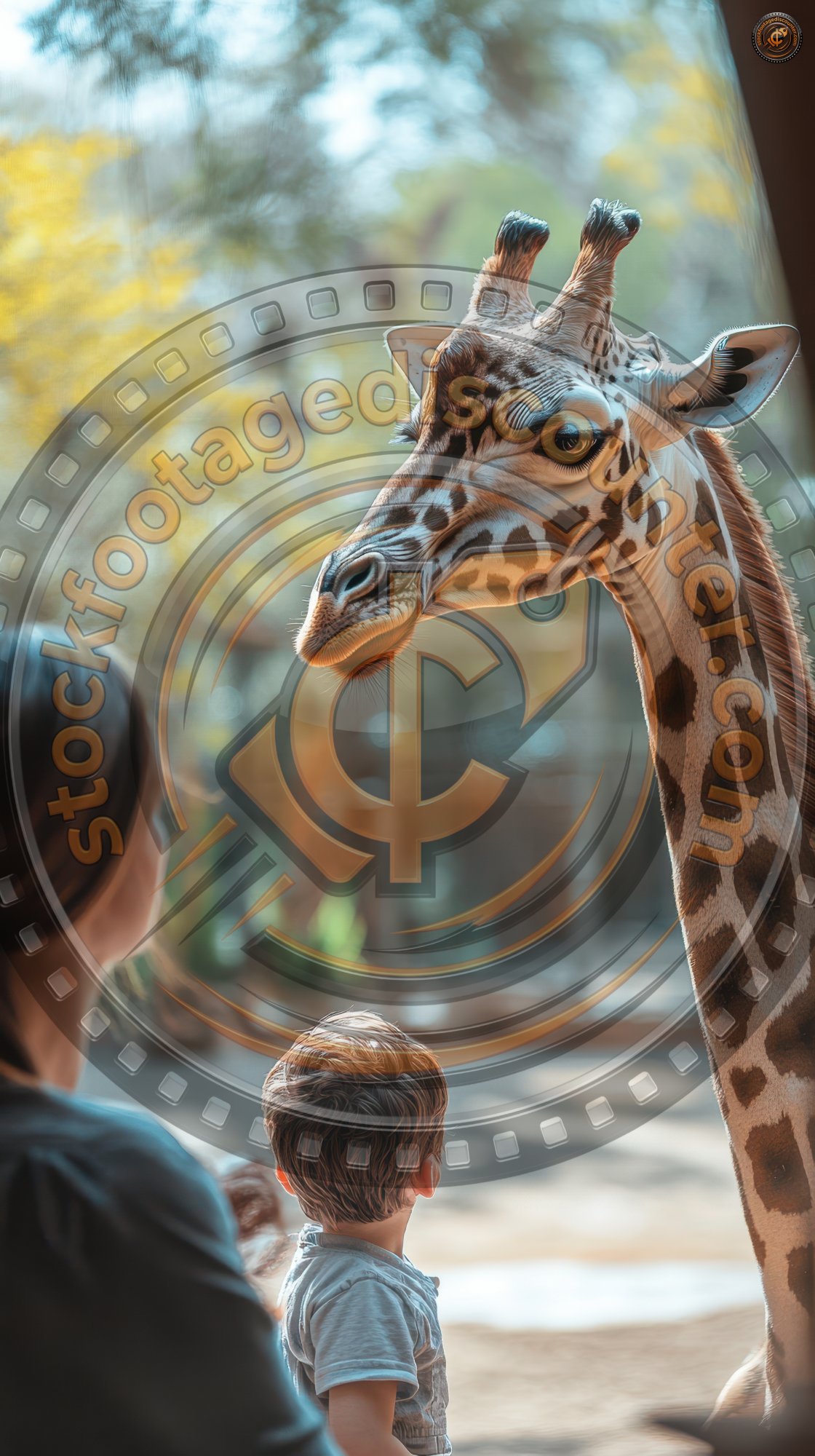 Happy Mother And Son Watching And Feeding Giraffe I 10b31cac 0f1f 4380 A80d D7fb22bb92b3 3 Gigapixel Standard 6x