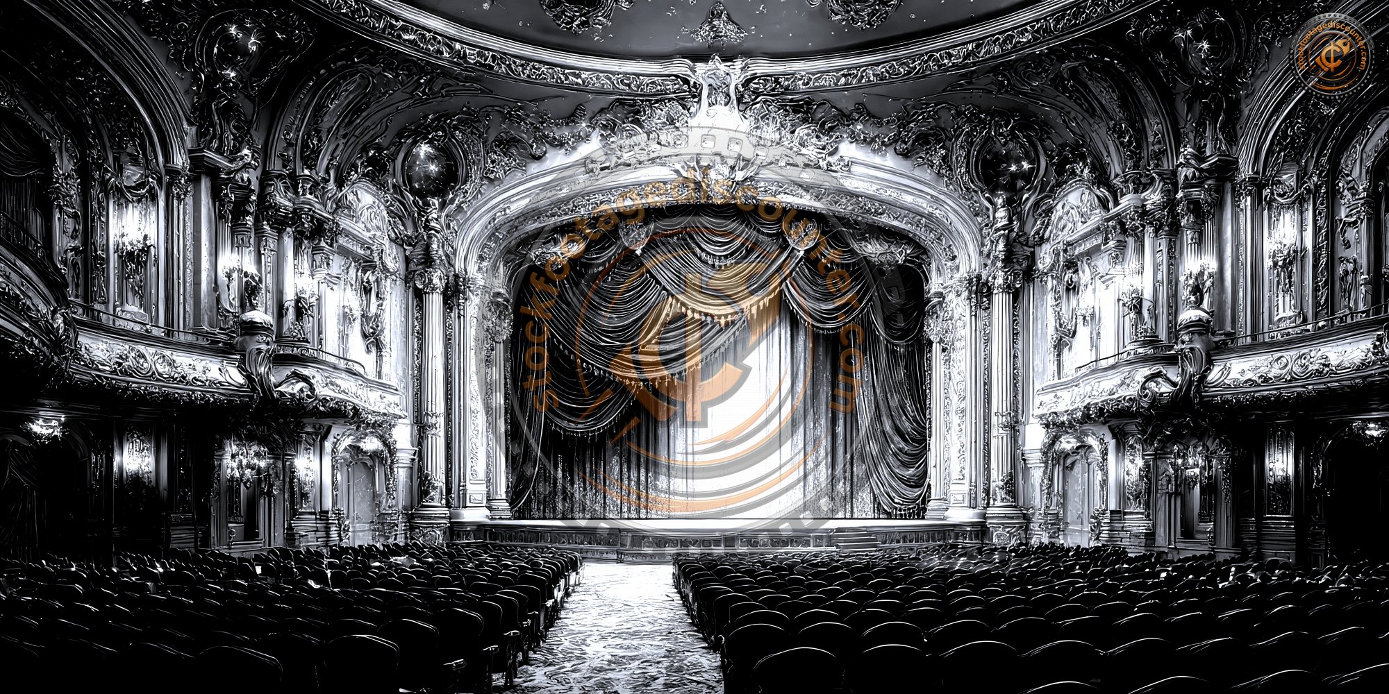 Inside Classic Vintage Theatre Interior Of Old Lu 2b774fbb Fb49 402e 928e 3144561a98ad 3 Gigapixel Standard 6x Silver