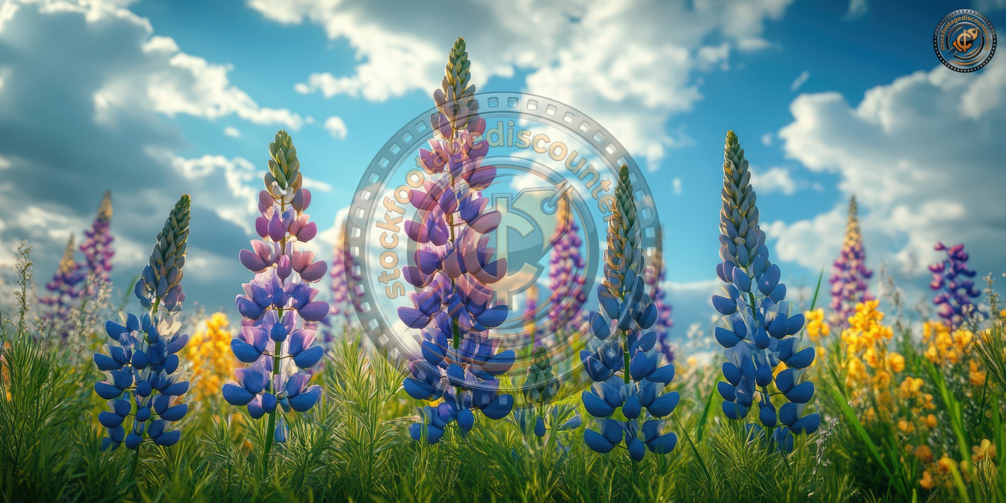 Lupine Flowers In Meadow Under Cloudy Sky. Wildfl 93b76363 315e 49ac 9bcb 23346f1a4854 2 Gigapixel Standard 6x