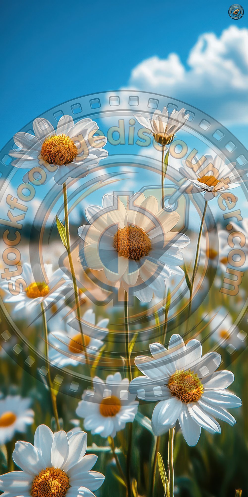 Marguerite Daisies On Meadow With Blue Sky At The 241c4664 49c9 4c00 8b9d 06280c4bff7e 2 Gigapixel Standard 6x