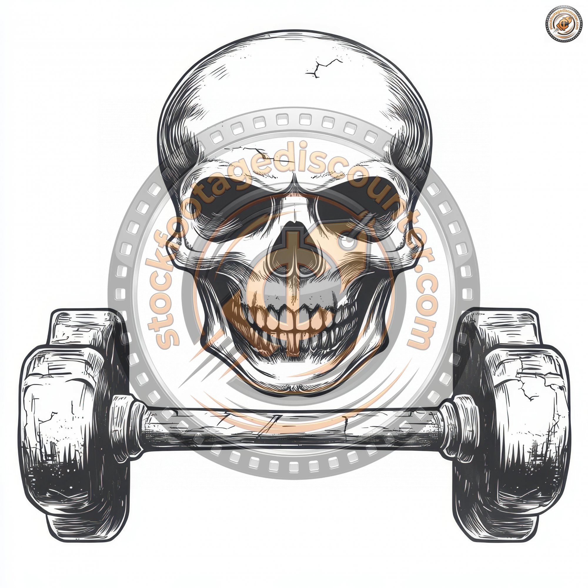 Monochrome Fitness Logo Template With Skull 04d5cfa3 06ff 41d9 Bd79 D31a6241226e 3 Gigapixel Standard 6x