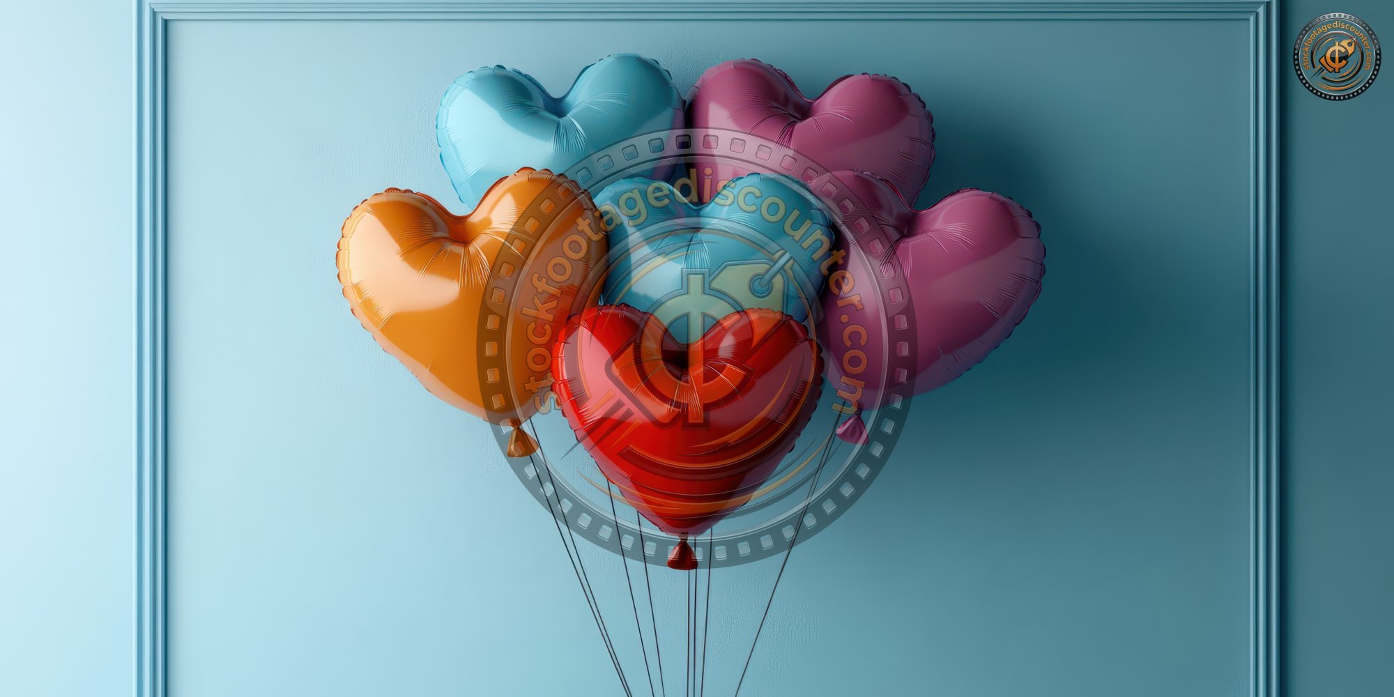 Multicolor Balloons Heart Shape On Blue Wall Back A1d6f090 1dcb 4166 822a 4c3864761499 0 Gigapixel Standard 6x