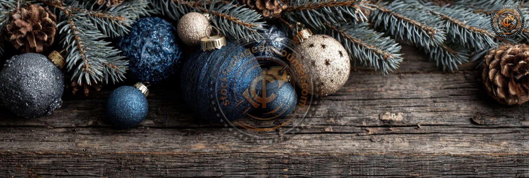 New Years Background. Spruce Branches On A Wooden T A40d725a 6b39 492b Bfc0 0785aaa5b864 0 Gigapixel Standard 6x