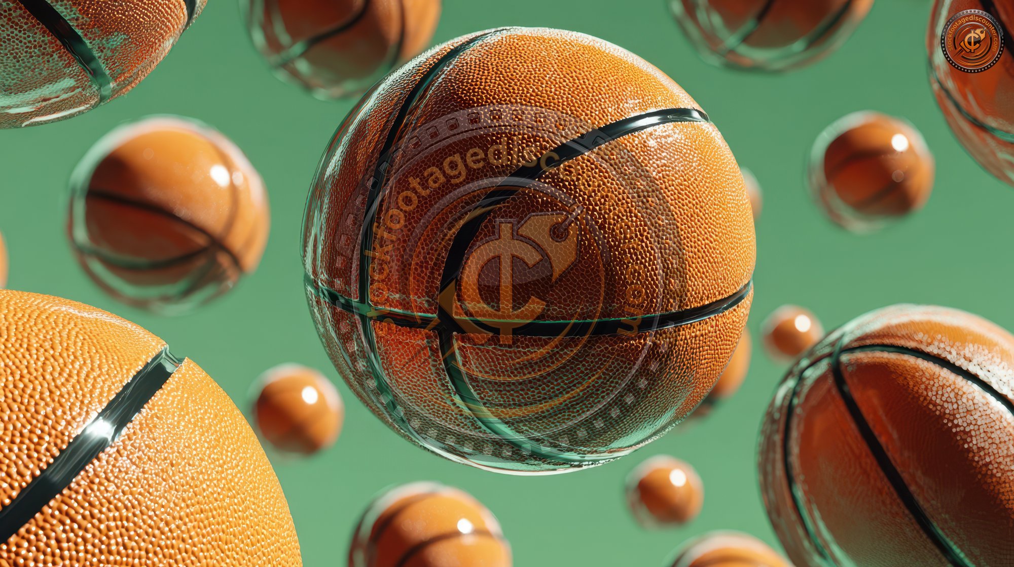 Pattern Of Basketballs Against Green Background. 7b535d59 E484 45a8 B05a 38afcb369c09 0 Gigapixel Standard 6x