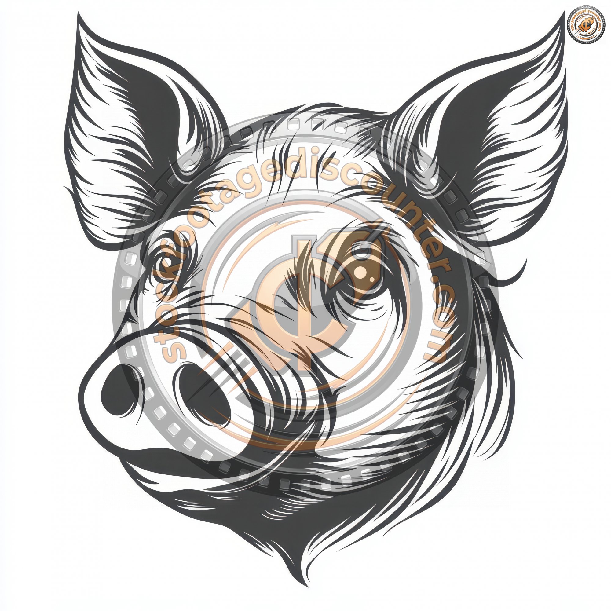 Pig Head Silhouette Vector Illustration Logo Type 12c43b99 1e8d 48f7 9849 631323d5798d 3 Gigapixel Standard 6x
