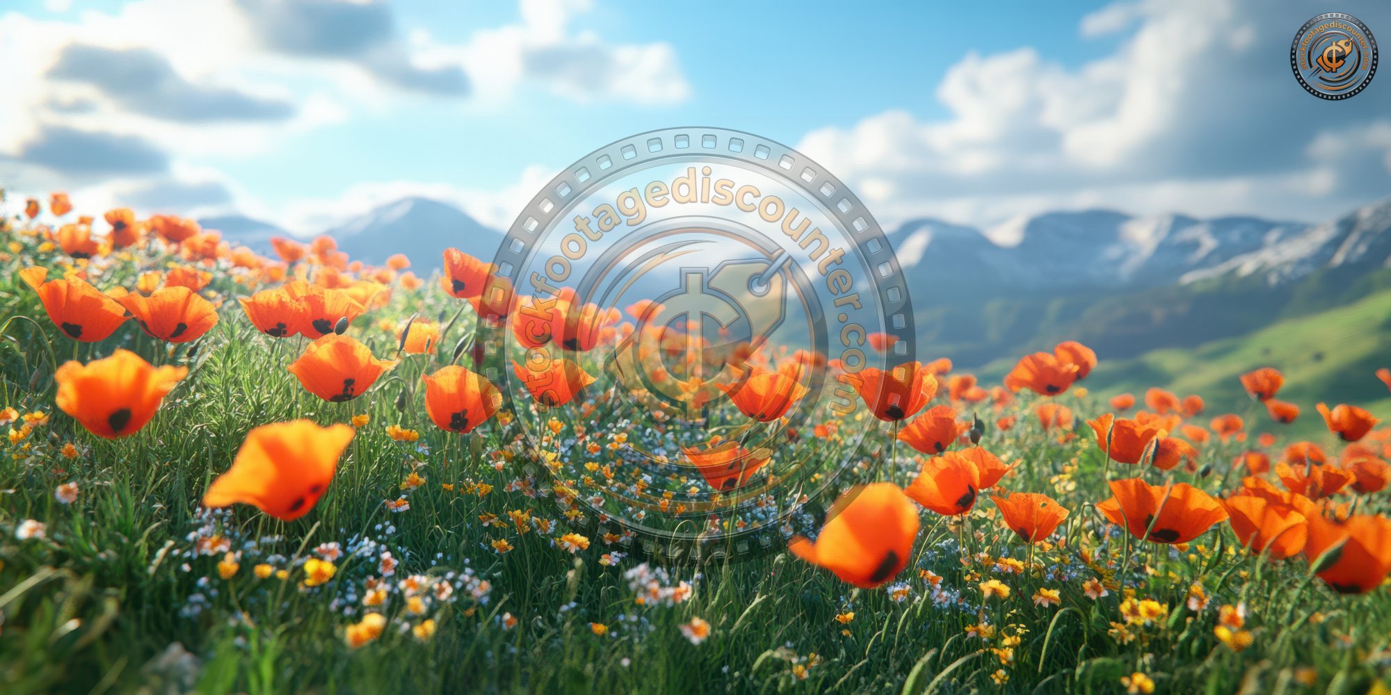 Poppies Blooming On Hillside. Wildflower Meadow. 865471e7 82ea 41c4 Aba9 49dacccde8c0 2 Gigapixel Standard 6x