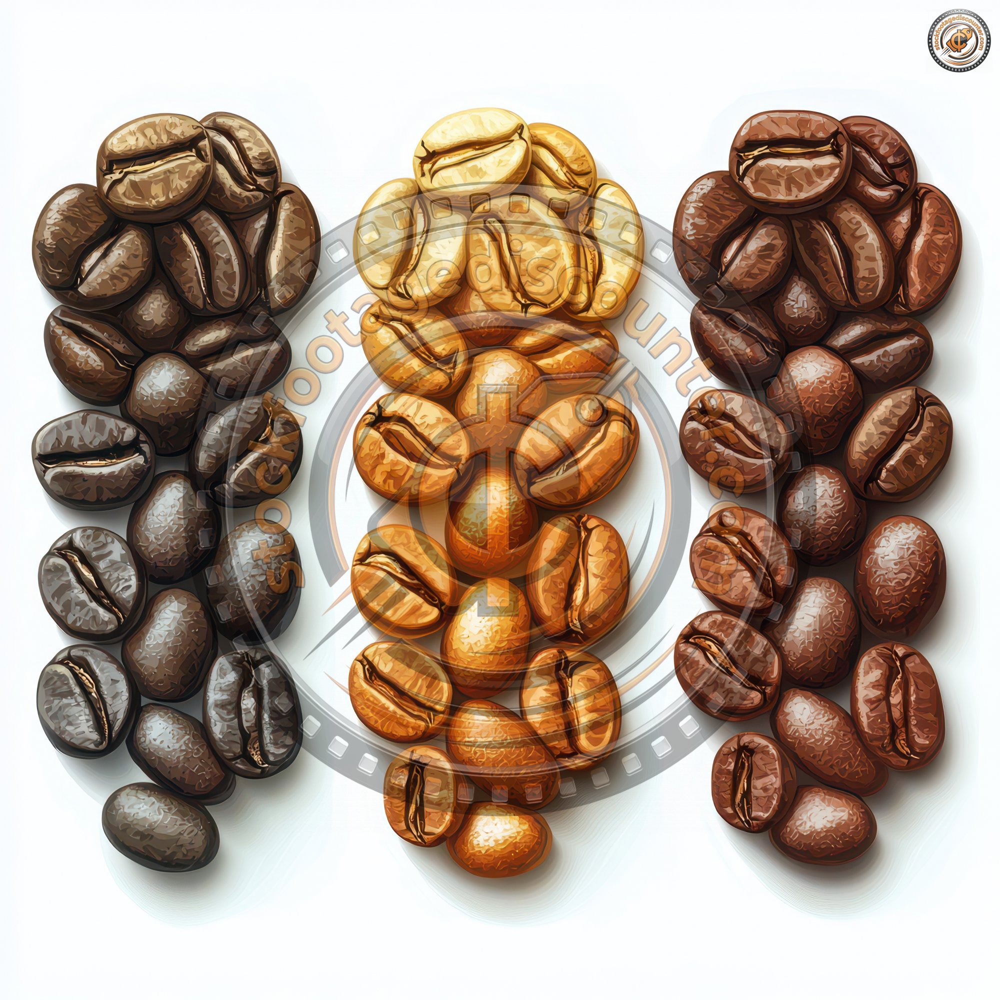 Roast Levels Of Coffee Beans. Illustration. B017f46d 7f93 4b62 A369 1375c3e842af 0 Gigapixel Standard 6x