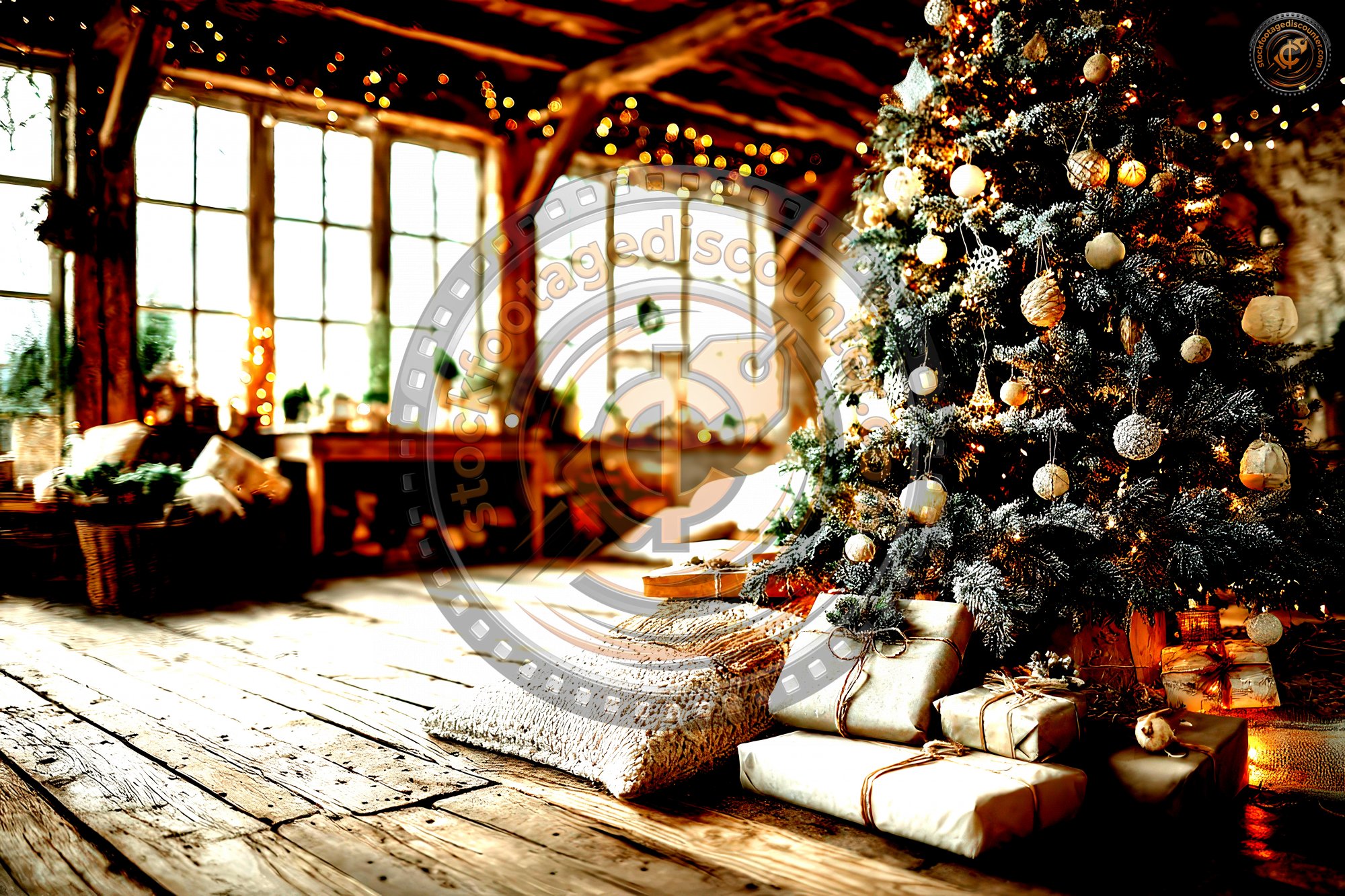 Rustic Christmas Decor With Presents Under Tree. 94588052 8b02 485e Bd34 3e95dd8f99d0 3 Gigapixel Standard 6x Hc