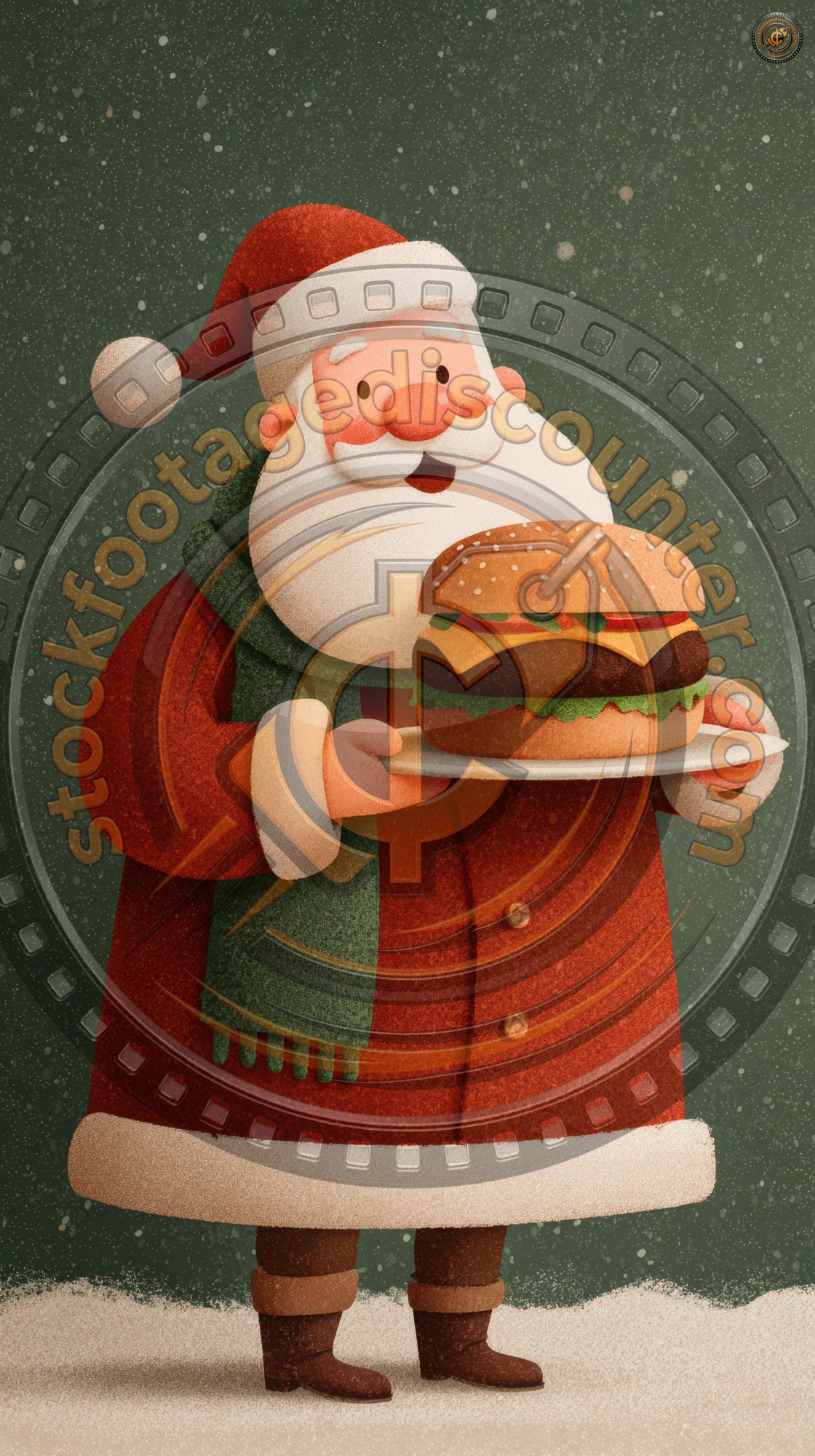 Santa Claus Showing A Big Tasty Burger With Christ 56a62ec1 94fd 48cf Bd23 B14ada9f8eb5 0 Gigapixel Standard 6x
