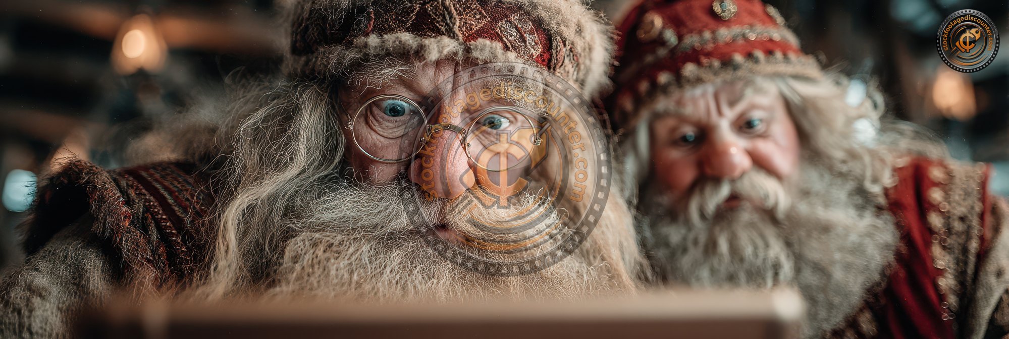 Santa Claus Showing Christmas List To Elves On Ta C0aedaf0 Cf71 4713 B4bc 00cfa0bb18f3 3 Gigapixel Standard 6x