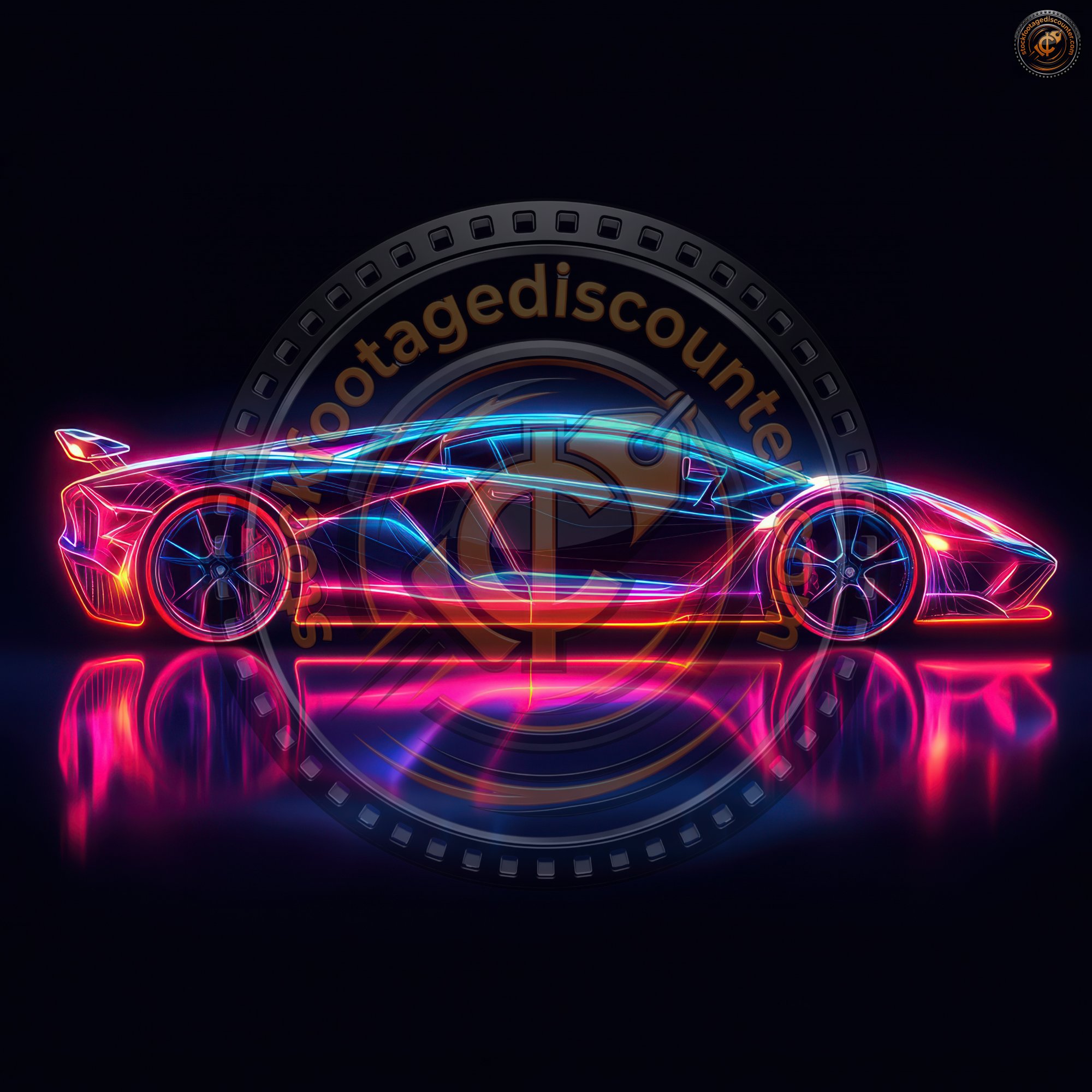 Side View Neon Glowing Sport Car Silhouette. A2219466 2c68 40e9 8384 B88b8cde04c7 1 Gigapixel Standard 6x