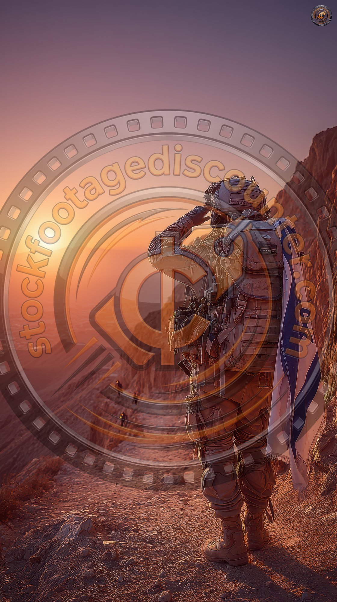 Silhouette Of Soldier With Israel Flag Against Th D2136da9 Cec6 4059 8a7d 77c19f9f2653 0 Gigapixel Standard 6x