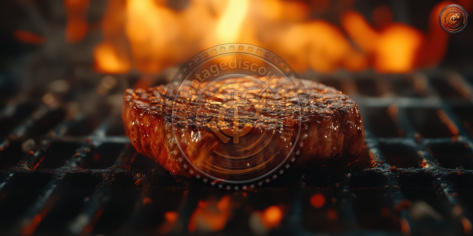 Steak Meat On A Stainless Steel Grill With Flames 13b9f9ee 46e4 47d2 B0db 090692e2eece 1 Gigapixel Standard 6x