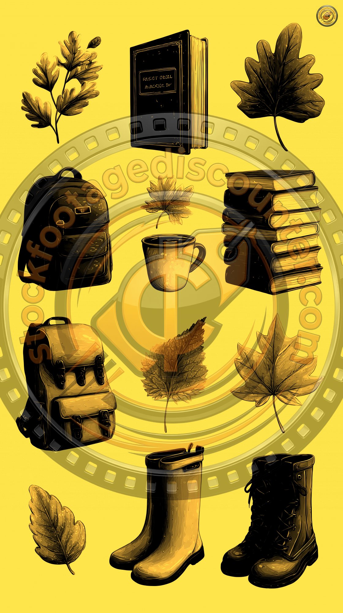 Vector Set Of Autumn School Themed Clipart Leave D2d5c94f 6655 4265 8fae Ad0d2799b73b 0 Gigapixel Standard 6x Gold