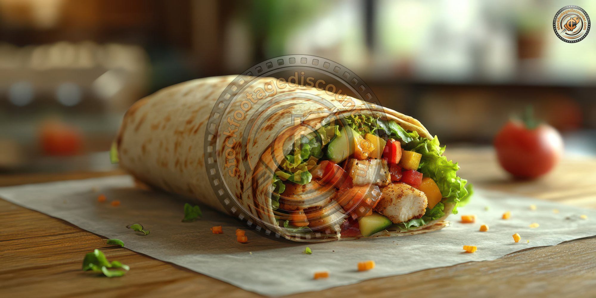 Vegetarian Veggie Wrap With Healthy Ingredients O 352d08e1 3007 4195 8a7b 85bcea7fd49a 2 Gigapixel Standard 6x