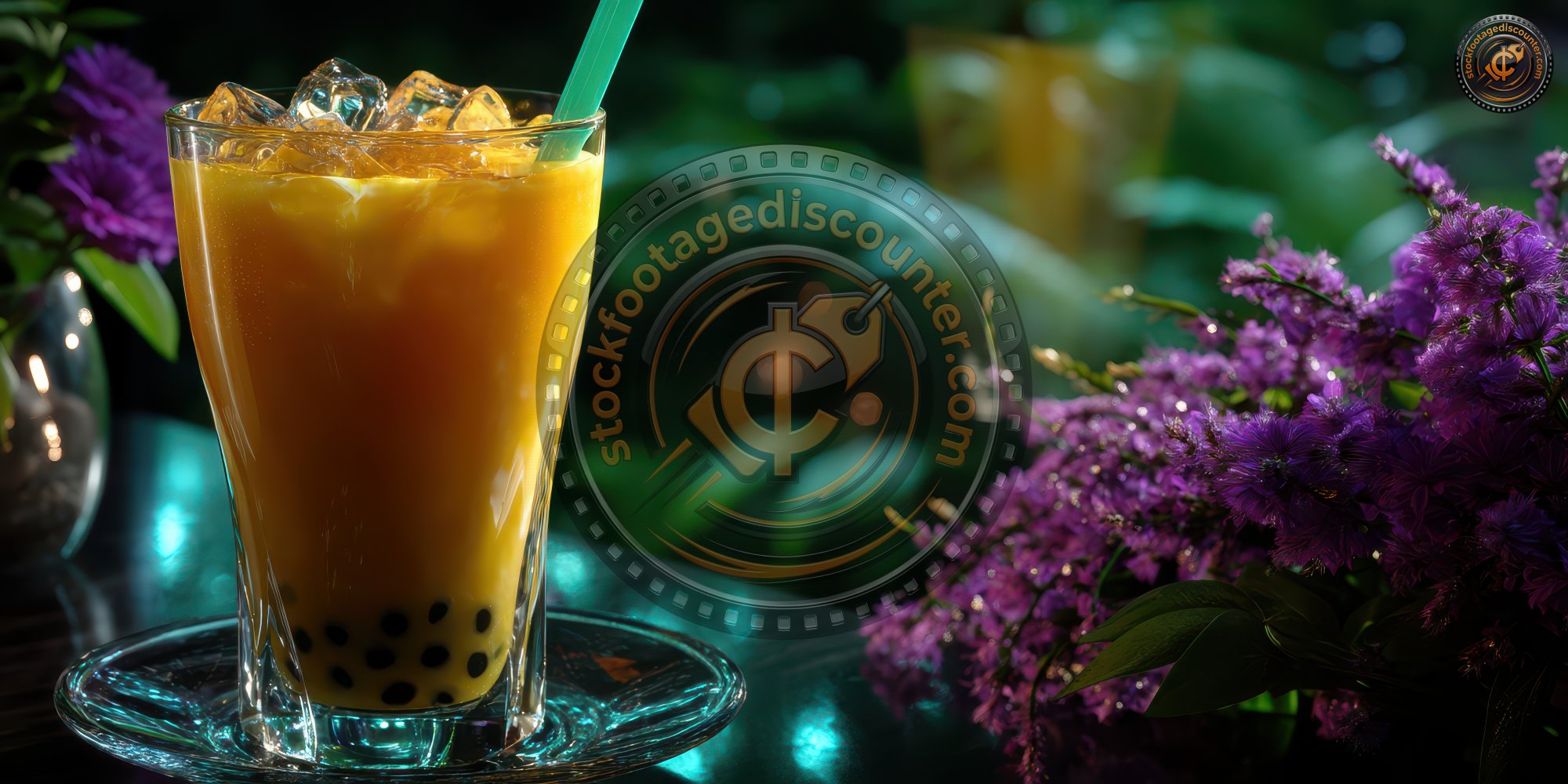 Vibrant Passion Fruit Bubble Tea Chilling In Glas 399119f4 5d13 4713 A20d 0ff59b5b2583 2 Gigapixel Standard 6x