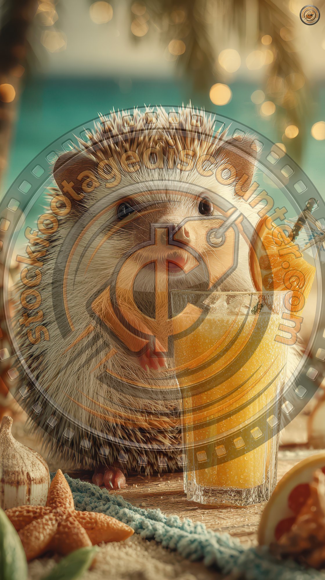 Vocation Fun Hedgehog With Cocktail In Tropical Ba Ab8a2abc 870f 4292 9b4e D18629064d65 1 Gigapixel Standard 6x
