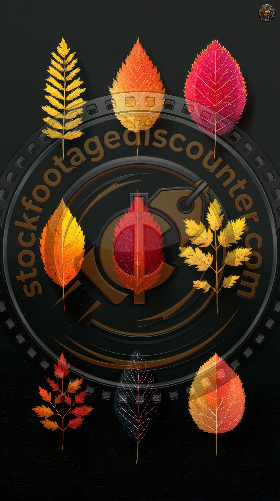 Autumn Leaves Isolated On Black Background. Simp 02c910ff Ba4c 47ba B46b 2bb9a22e5f70 0 Gigapixel Standard 6x