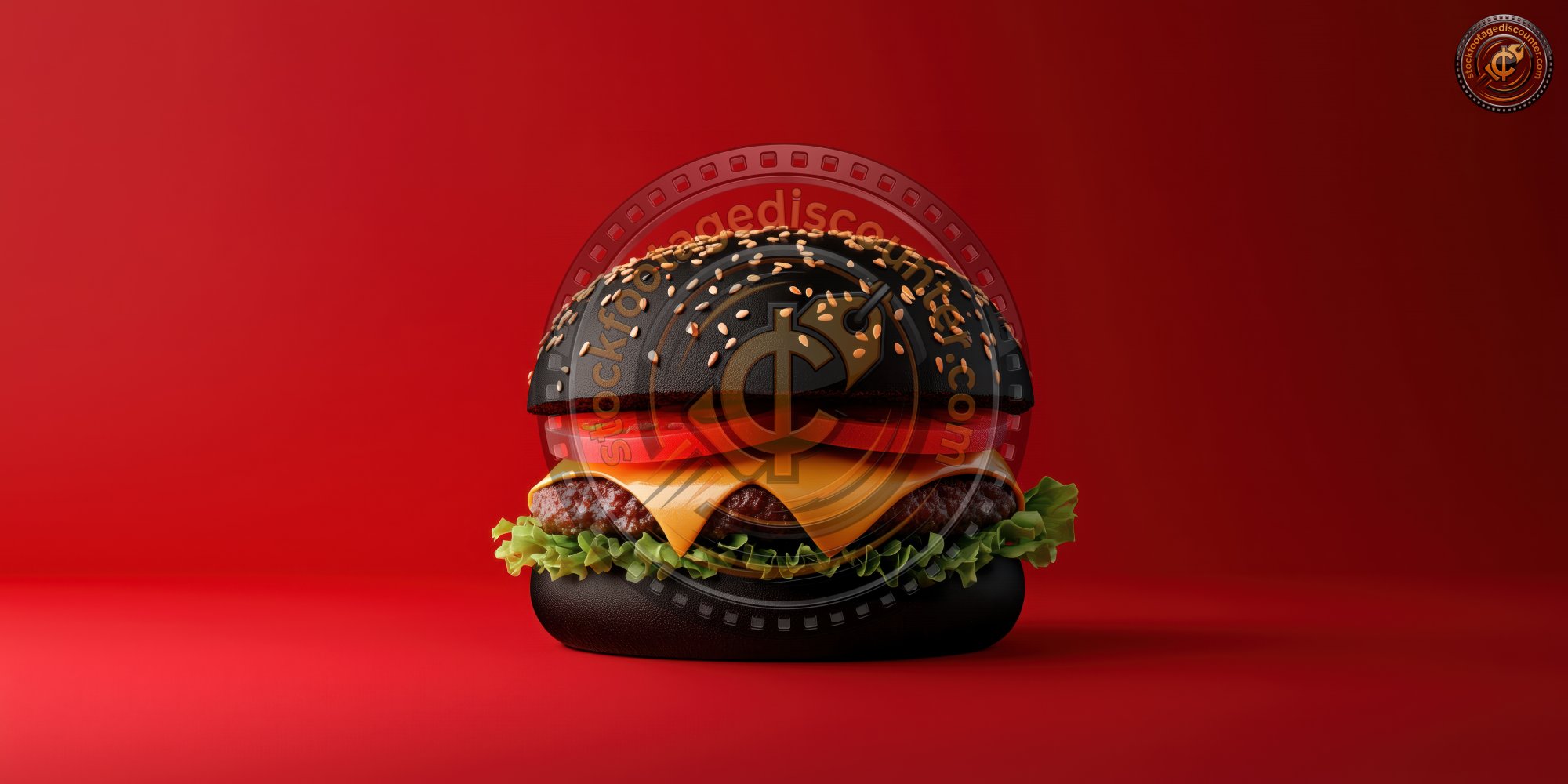 Black Burger Isolated On Black And Red Background Chicken Cheeseburger Ultra Realistic Photorealistic Ar 2 1 Stylize 250 1737448379 Gigapixel Standard 6x