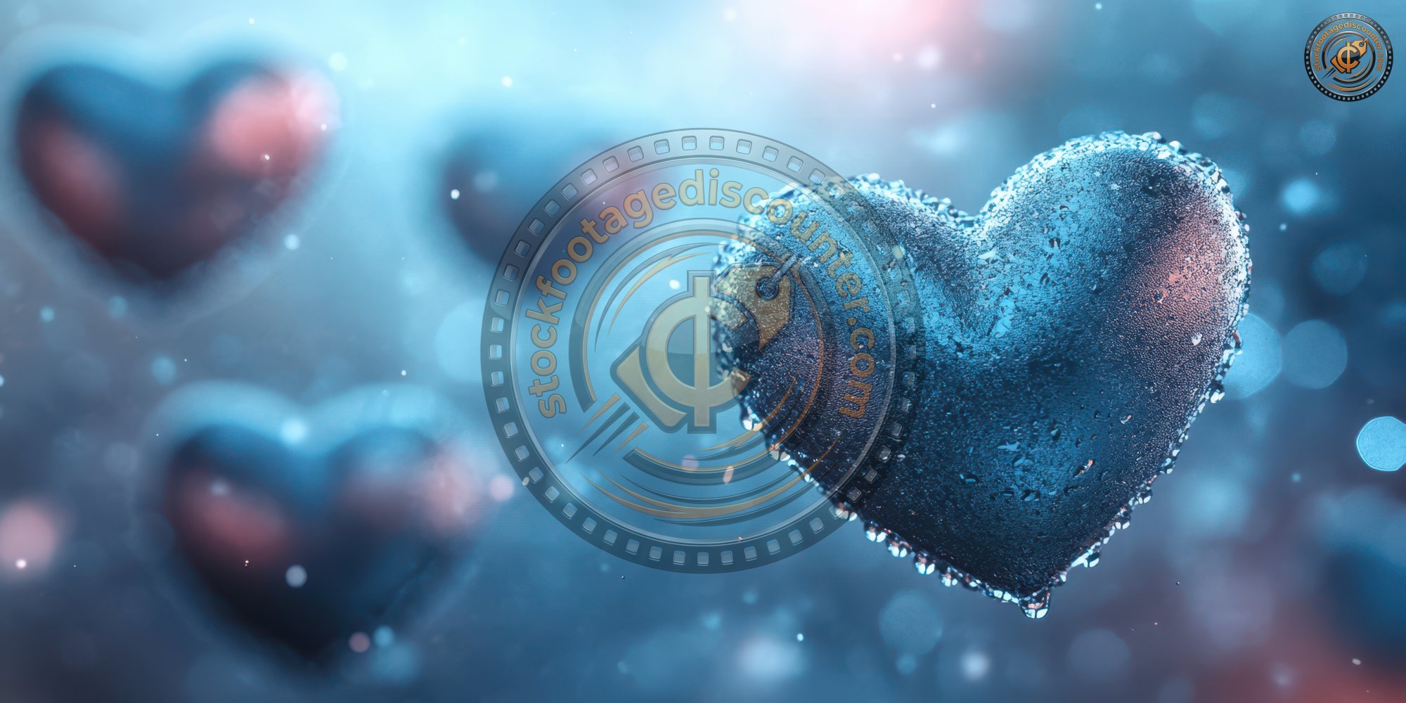 Blue Hearts Dribbling On A Blurred Background. He 9455fe86 B103 40f0 9d02 F6a1482a6214 0 Gigapixel Standard 6x