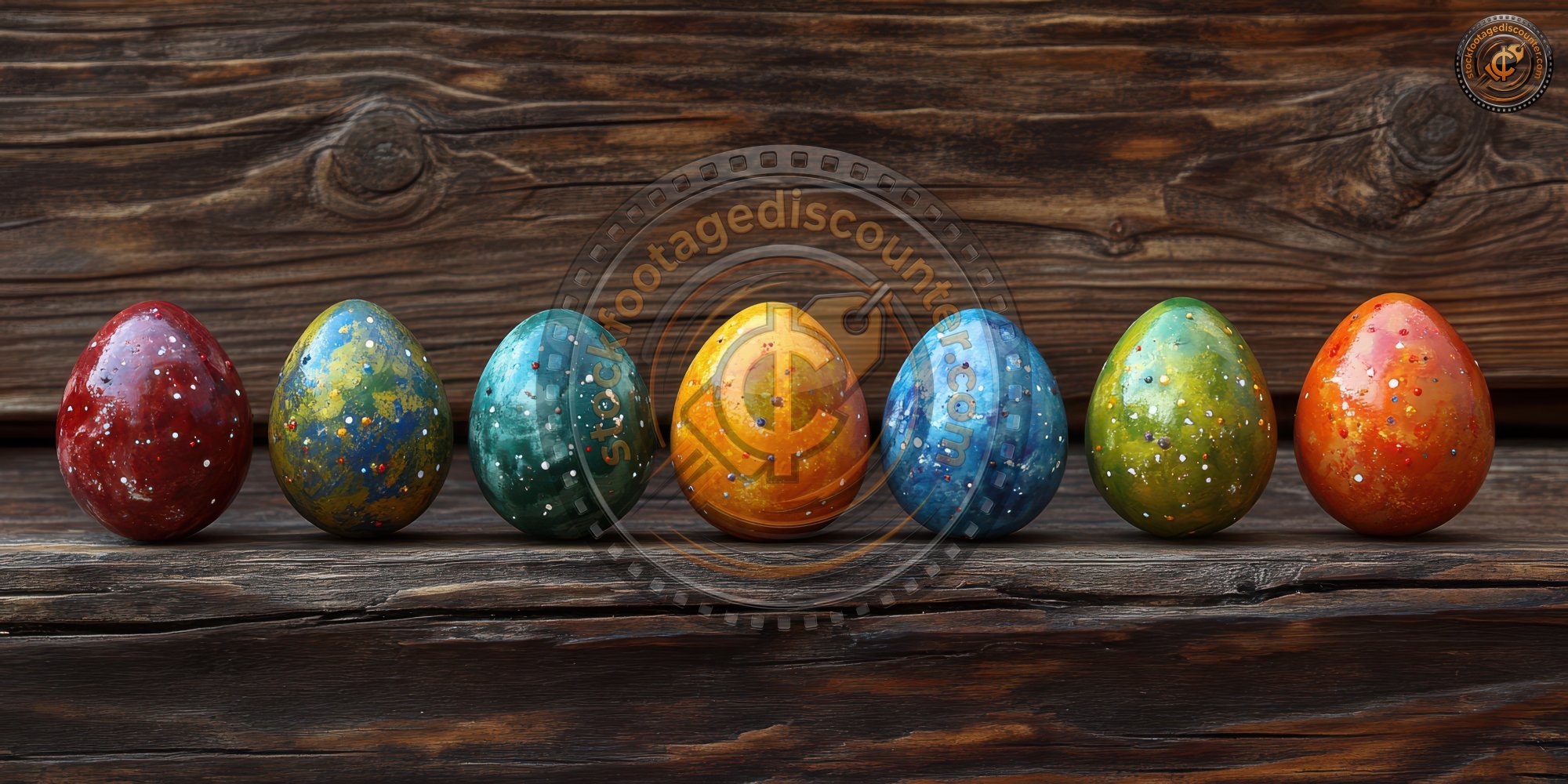 Easter Eggs On A Wooden Background. Easter Orname 20cf822c A62b 4810 968c 57e540651df0 1 Gigapixel Standard 6x
