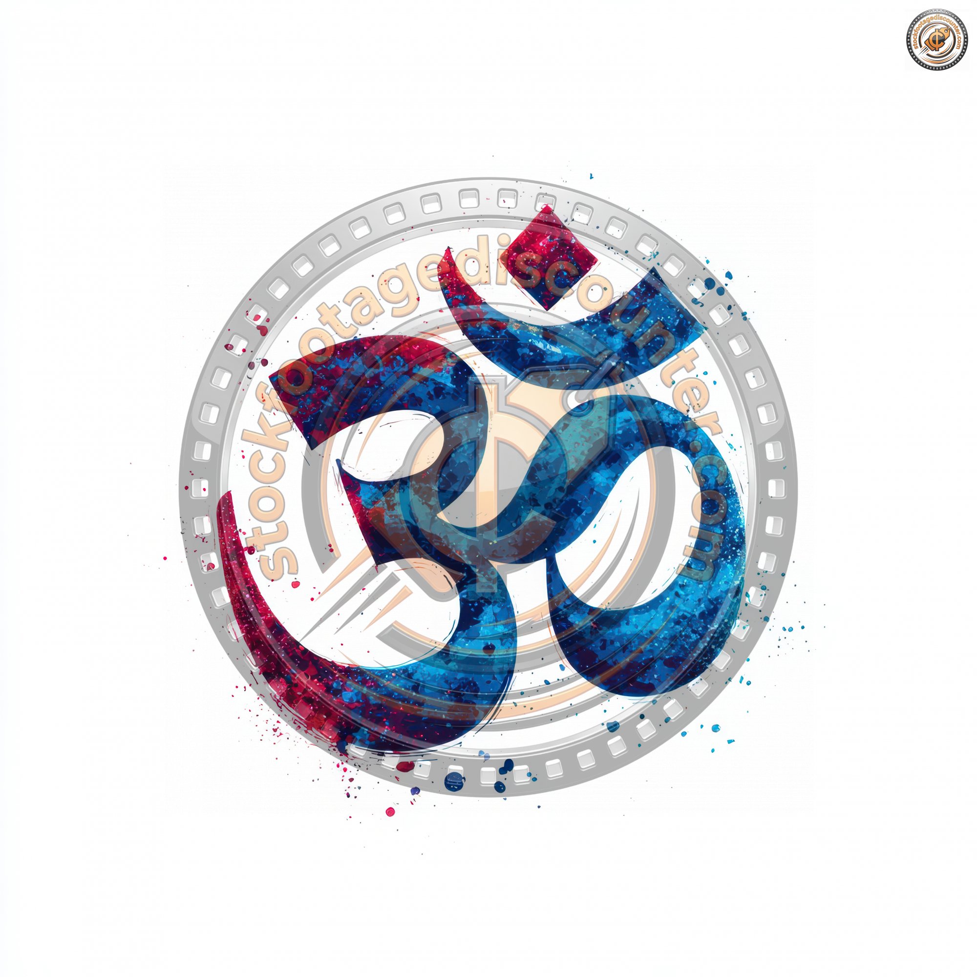 Om Symbol On A White Background. Christmas Logo I 95f85e03 5a47 4b2d B038 1314472760f4 3 Gigapixel Standard 6x