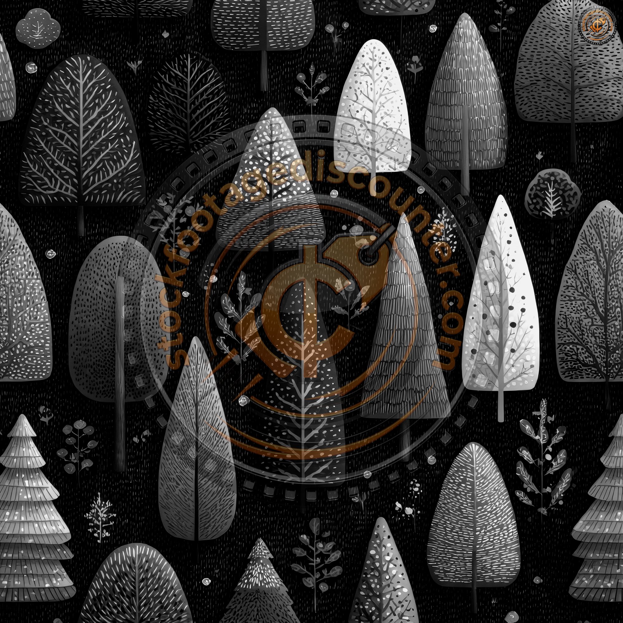 Seamless Pattern With Christmas Trees. Christmas I C9b98f20 60a2 44ca 84f4 747221581895 2 Gigapixel Standard 6x Bw