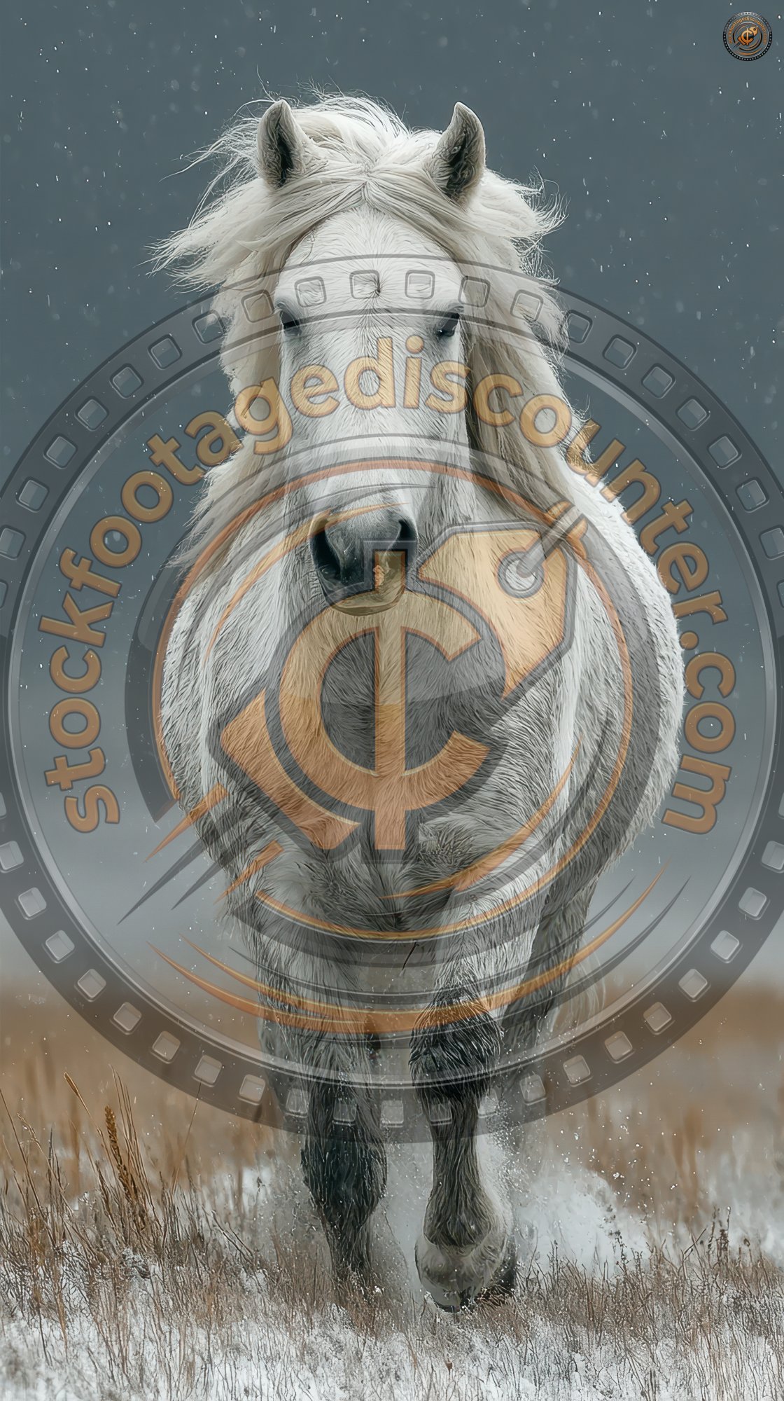 White Horse Gallops Through Snow In Winter. Wild 0912026c A7f9 4ed6 Bce0 9f228ecac187 1 Gigapixel Standard 6x