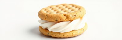 Delicious cream-filled cookie treat with crunchy outer layer and soft filling for a delightful dessert experience